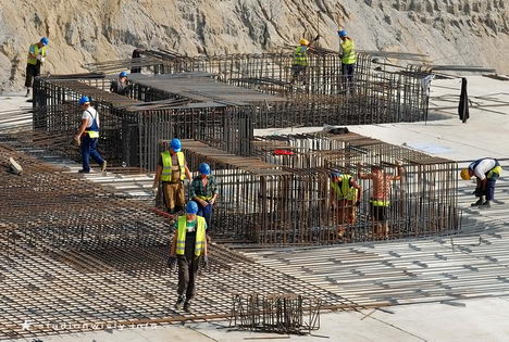 zbrojenia płyty dennej - stan z godz 9:30