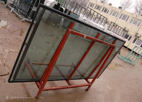 Szyby przeznaczone dla elewacji wschodniej