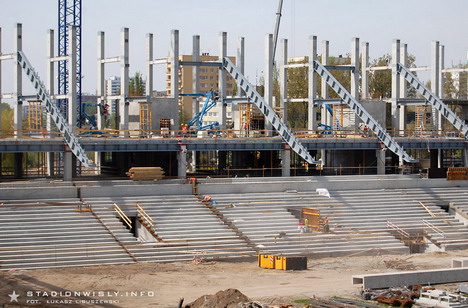 od wtorku układane są rygle na których już za 2 tygodnie zaczną pojawiać się pierwsze stopnice